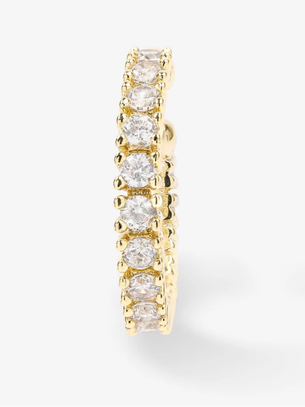 Melinda Maria Yellow Gold Cubic Zirconia  Heiress Ear cuff